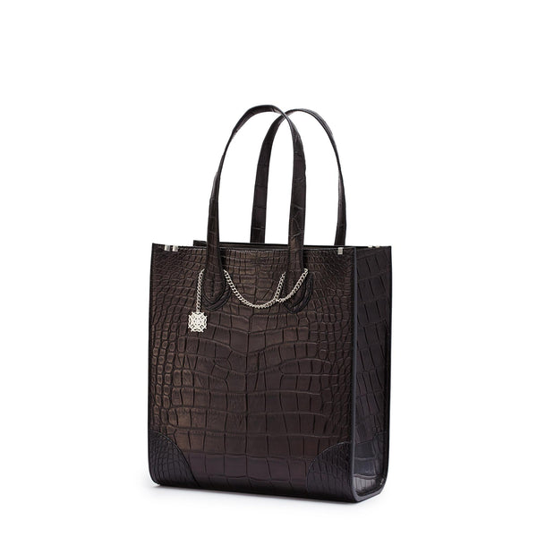 Signature Tote – Black Alligator